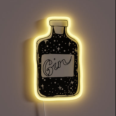 Vibrant RGB Neon Sign for Gin Lovers and Party Enthusiasts