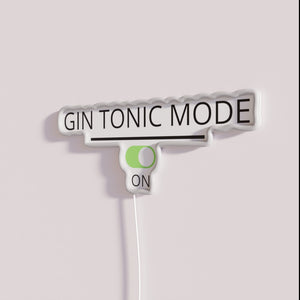 RGB neon bar decor sign Gin and Tonic mode