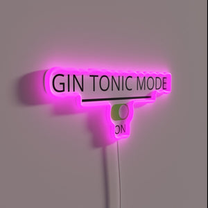 Brighten Your Night with Gin Tonic Mode RGB Neon Sign