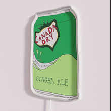 Load image into Gallery viewer, RGB Neon Sign: Vintage Ginger Ale Soda Can Art Decoration Lighting