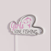 Load image into Gallery viewer, RGB Neon Sign - Girls Gone Fishing Humorous Room Decoration