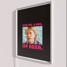 Load image into Gallery viewer, Vibrant RGB Neon Sign with Beer Barrel Keg Design