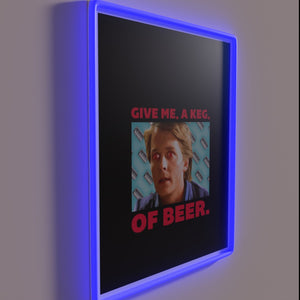 RGB Neon Sign: Pouring a Keg of Beer at Anytime