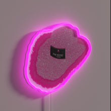 Load image into Gallery viewer, Whimsical cowboy-inspired neon sign in pink and rainbow colors.