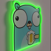 Load image into Gallery viewer, Code by day, craft beer enthusiast by evening glow sign