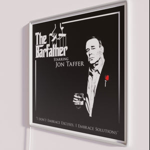 Retro themed bar decor Godfather movie inspired RGB neon sign