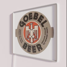 Load image into Gallery viewer, Goebel Beer bar decor neon sign with vibrant RGB colors