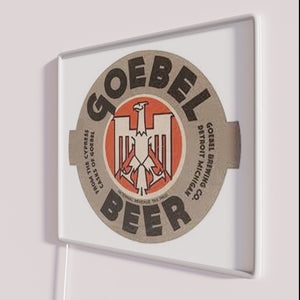 Goebel Beer bar decor neon sign with vibrant RGB colors