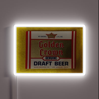 Add a touch of luxury with this beer sign.