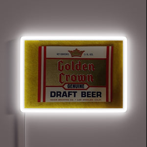 Add a touch of luxury with this beer sign.