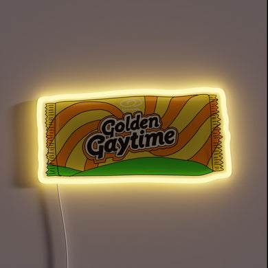 Aussie Classic Iconic Treat Golden Gaytime Neon Sign Illumination Display