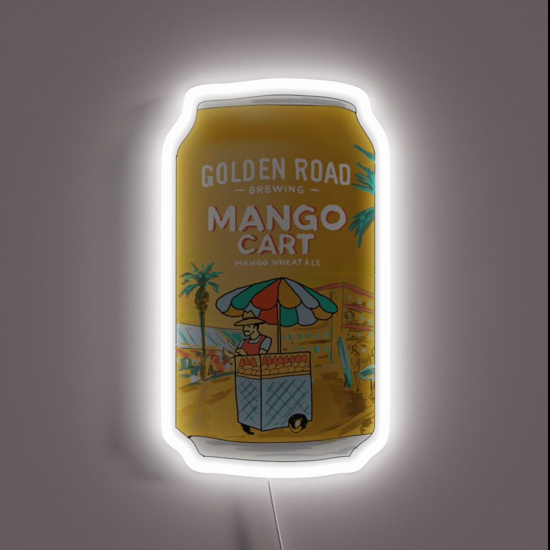 貴重★1985年★コカコーラ★enjoyエンジョイ★ゴールド金色★エナメル七宝製 Golden Road Mango Cart Rgb Neon Sign – Neon Factory