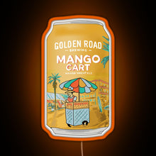 Load image into Gallery viewer, Golden Road Mango Cart RGB neon sign orange