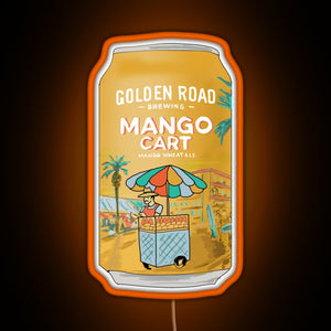 Golden Road Mango Cart RGB neon sign orange