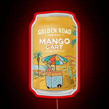 Load image into Gallery viewer, Golden Road Mango Cart RGB neon sign red