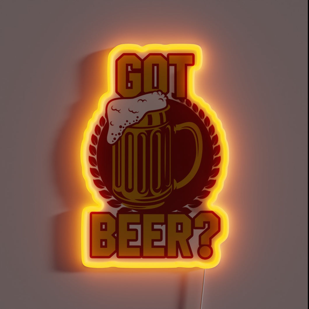 Brighten up your bar with this cool neon beer sign.
