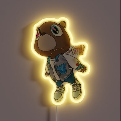 Graduation bear customneon sign