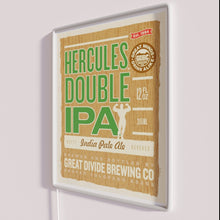 Load image into Gallery viewer, RGB LED illuminated neon sign for craft beer enthusiasts Great Divide.