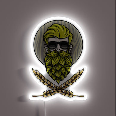 Vibrant Neon Sign Perfectly Captures Hipster Beer Culture Aesthetic Vibe