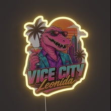 Load image into Gallery viewer, Gta 6 RGB neon sign, front view lit, printed on acrylic