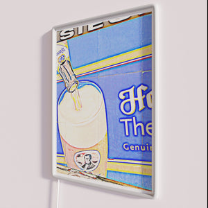 Hacker Pschorr liquor store decor with vibrant colorful neon artwork