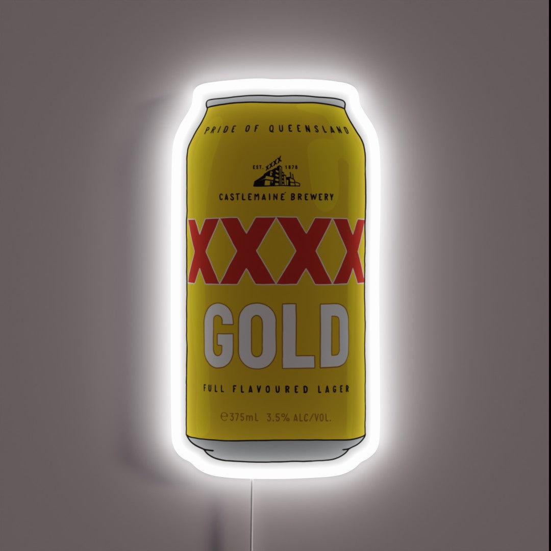 Hand Drawn Xxxx Gold Can Rgb Neon Sign – Neon Factory