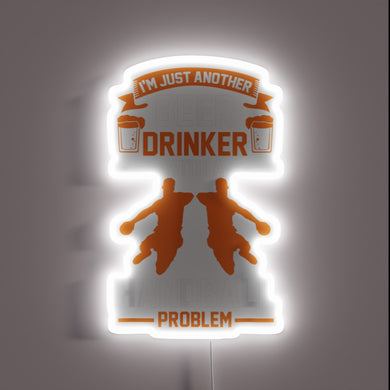 Neon Bar Sign - Handball Themed Beer Lover's Unique Collectible Decoration