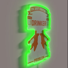 Load image into Gallery viewer, Neon handball beer enthusiast gift sign for sports fan&#39;s home