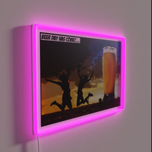 Load image into Gallery viewer, Vibrant &#39;Happy Beer Day&#39; RGB Neon Sign for Bar Decorations