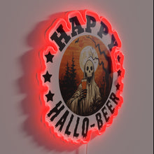 Load image into Gallery viewer, RGB Neon Sign: Vibrant Happy Hallo Beer Happy Halloween Party Decor