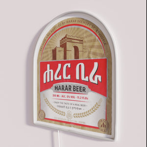 Harar Beer Authentic Ethiopian Restaurant Bar Sign Neon Decoration Lighting