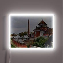 Load image into Gallery viewer, Harveys Brewery in Lewes historic landmark RGB neon sign illuminates.