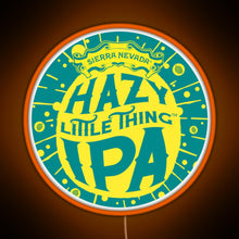 Load image into Gallery viewer, Hazy IPA Logo RGB neon sign orange