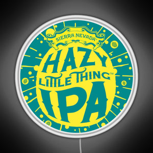 Hazy IPA Logo RGB neon sign white 