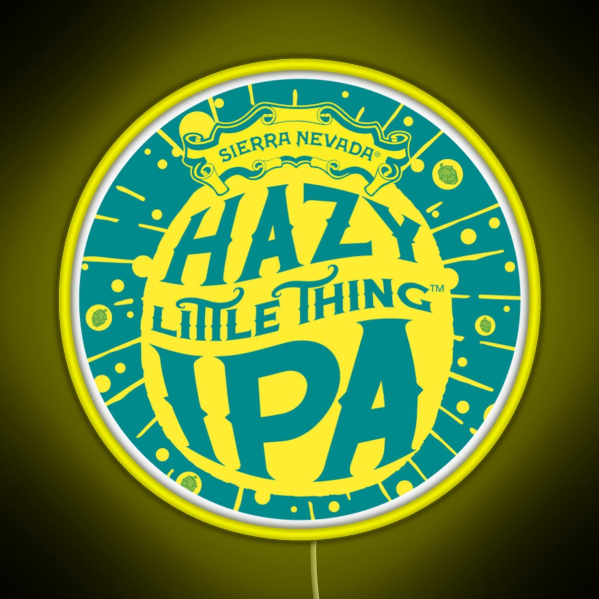 Hazy IPA Logo RGB neon sign