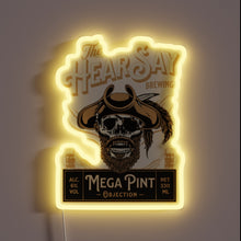 Load image into Gallery viewer, Neon beer bar decoration with customizable RGB lighting options included.
