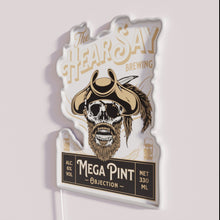 Load image into Gallery viewer, Neon Mega Pint RGB Sign with HearSay Brewery Custom Logo Design