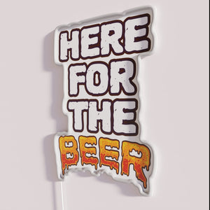 Unique, eye-catching beer bar decor with funny quotes and sayings.