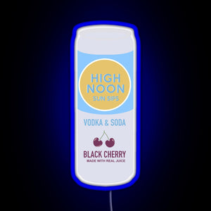 High Noon Black Cherry RGB neon sign blue