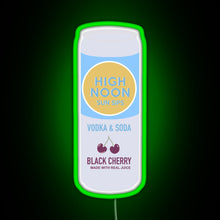 Load image into Gallery viewer, High Noon Black Cherry RGB neon sign green