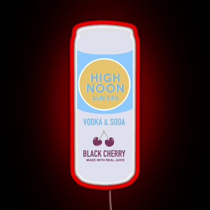 High Noon Black Cherry RGB neon sign red