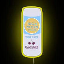 Load image into Gallery viewer, High Noon Black Cherry RGB neon sign yellow