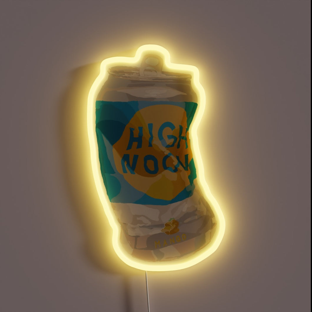 High Noon Sign High Noon Crushed Can Rgb Neon Sign – Neon Factory