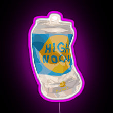 Load image into Gallery viewer, High Noon Crushed Can RGB neon sign  pink