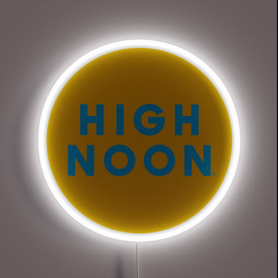 Customneon sign featuring the High Noon logo