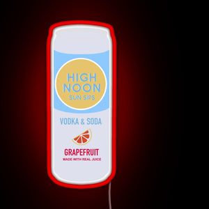 High Noon Grapefruit RGB neon sign red