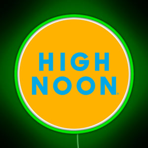 high noon RGB neon sign green