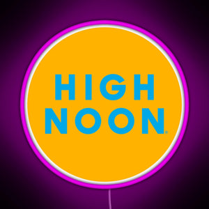 high noon RGB neon sign  pink