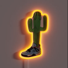 Load image into Gallery viewer, Hip-hop cactus neon sign — wild drip glow.