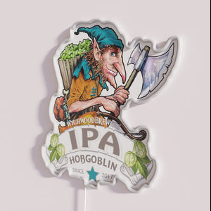 RGB neon bar sign decor for Hobgoblin IPA beer enthusiasts